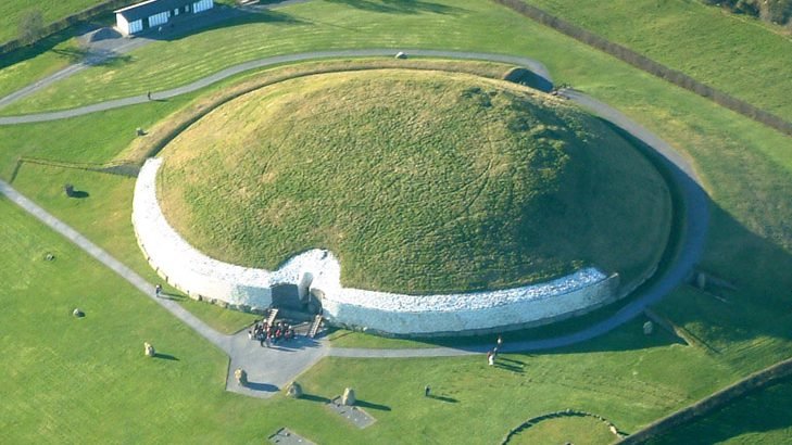The Newgrange UNESCO World Heritage Site in Ireland is home to several monuments, including this mound.