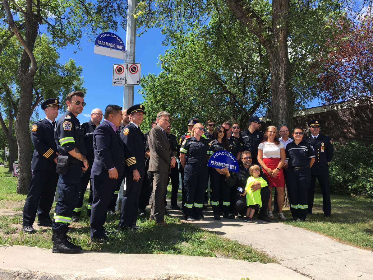 Part of St. Mary's Road is now Paramedic Way.
