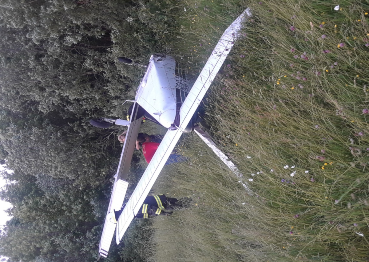 Police say the Piper Warrior was attempting to take off from the Tobermory Airport on Sunday night.