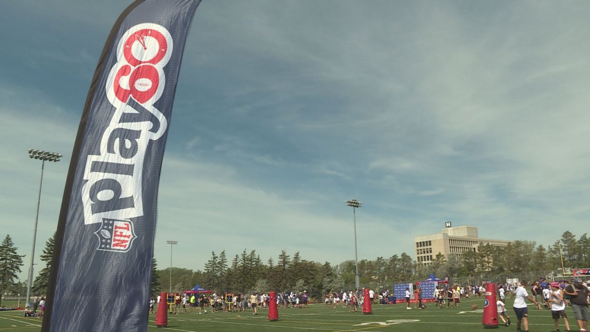 The Minnesota Vikings helped out with Winnipeg's third annual NFL Play 60 on Saturday.