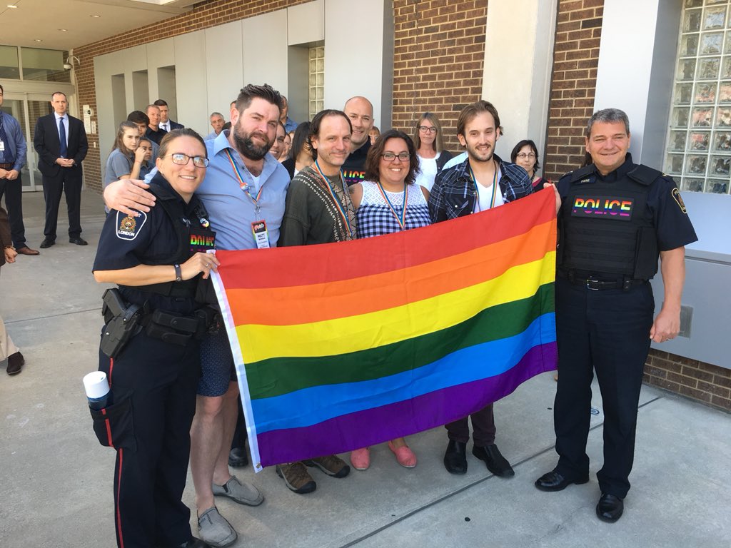 The London Police service raised the Pride flag Thursday Morning to officially kick of Pride week in the forest city. 