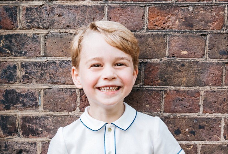 Kensington Palace released a new photo of Prince George to mark his fifth birthday.