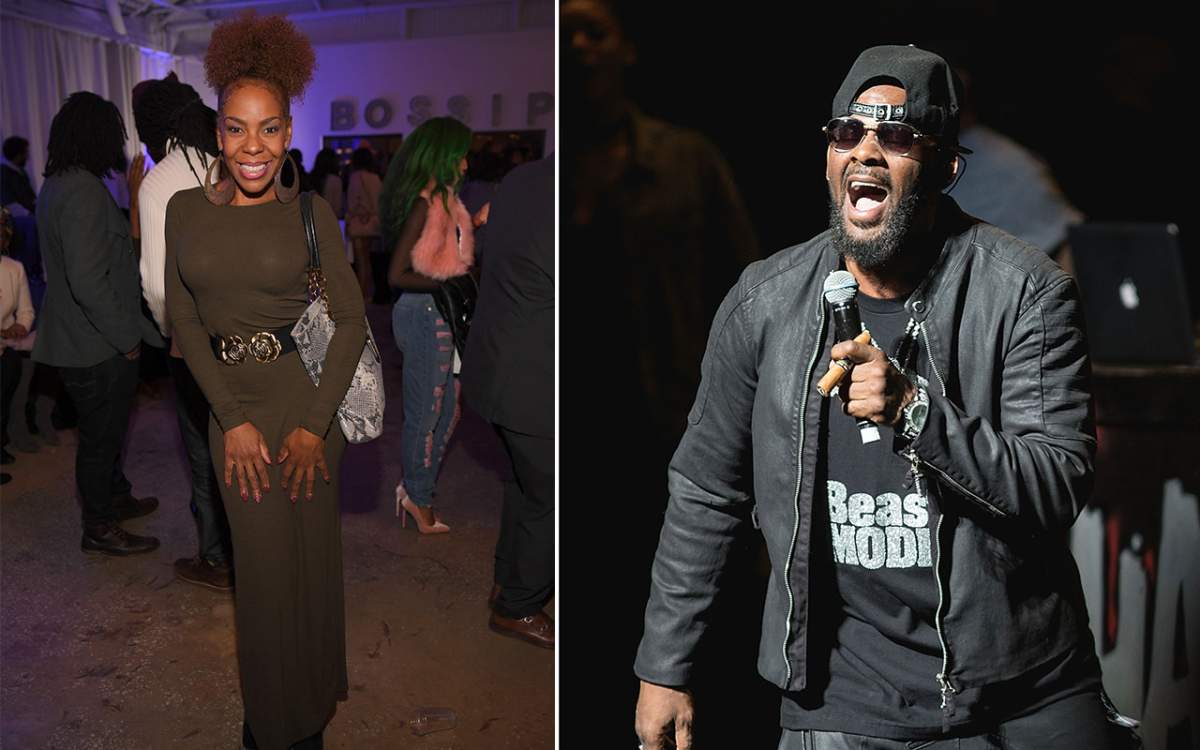 (L-R): Andrea Kelly and ex-husband R. Kelly.