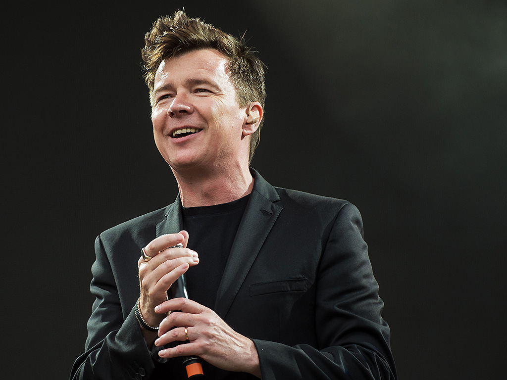 Rick Astley performs live on stage during V Festival 2016 at Hylands Park on August 20, 2016 in Chelmsford, England.