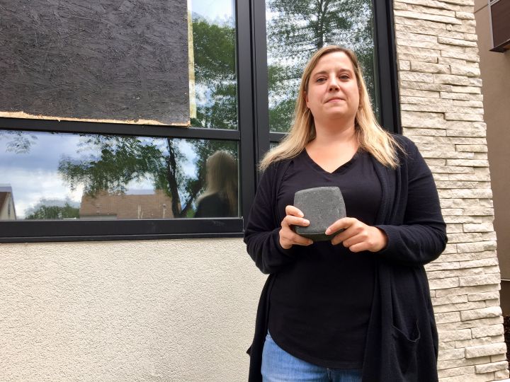 Mary Saretski said the home she lives in was targeted in the most recent round of vandalism in west Edmonton.