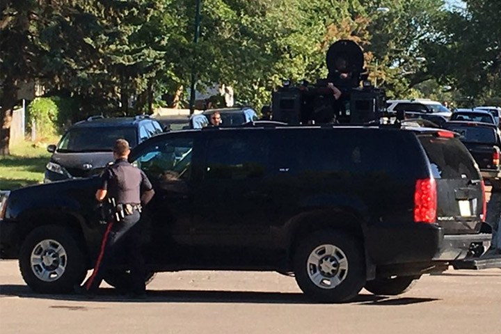 Saskatoon police responded to a disturbance call Thursday morning at an Avenue R South home.