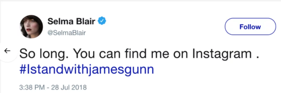 Screenshot/Selma Blair Twitter