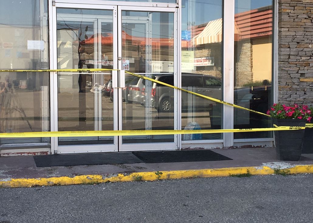 Police investigate after shots were fired in southeast Calgary on July 28, 2018.