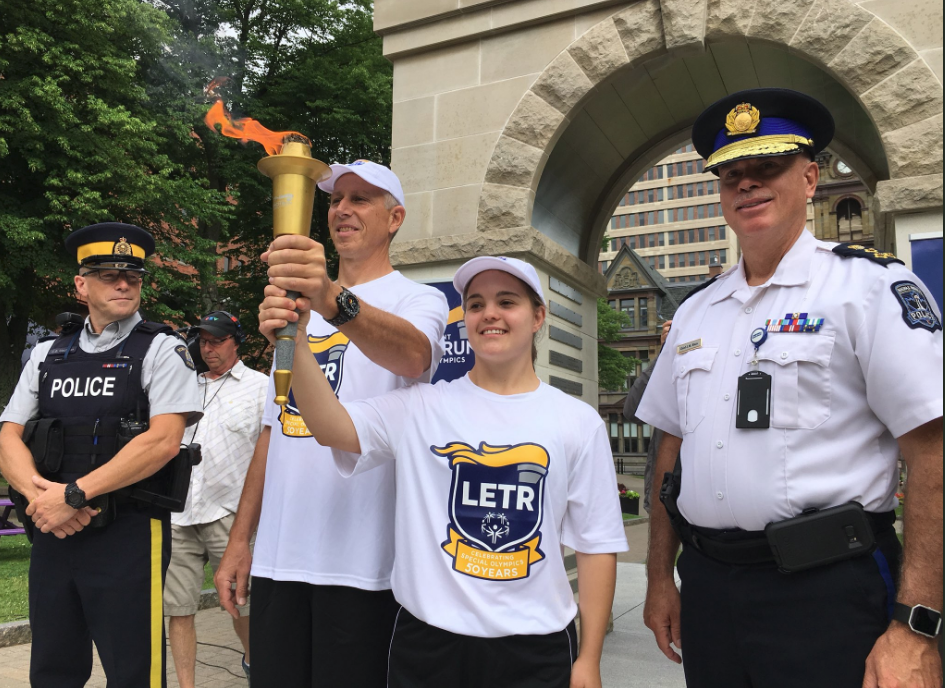 The Special Olympics torch was lit July 27, before being carried across the province. 