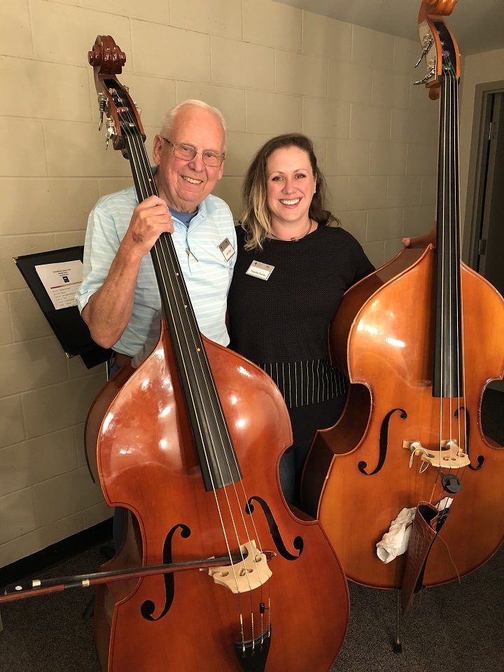 John Boyd and his bass mentor, Toscha Turner