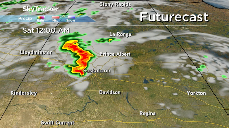 There is a decent chance of some thunderstorms rolling through the area Friday night.