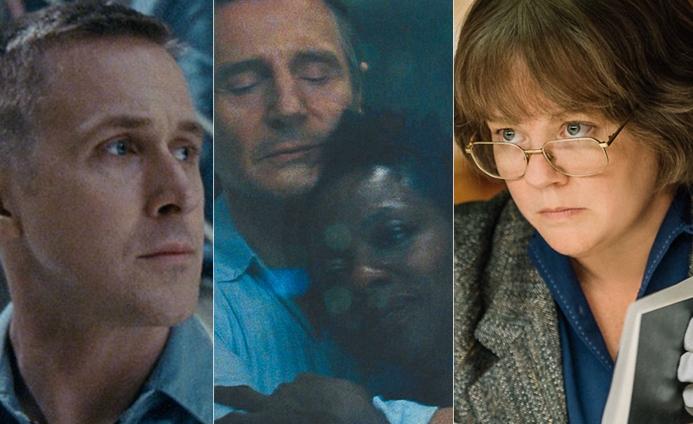 (From L-R): 'First Man,' 'Widows,' and 'Can You Ever Forgive Me?'.
