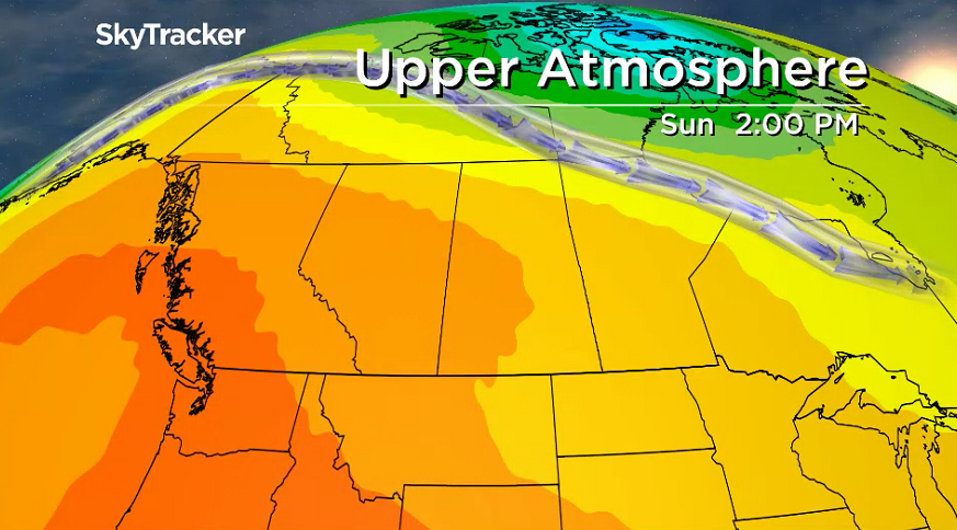 Upper ridge really begins to push in the heat for the second half of the weekend into early next week.