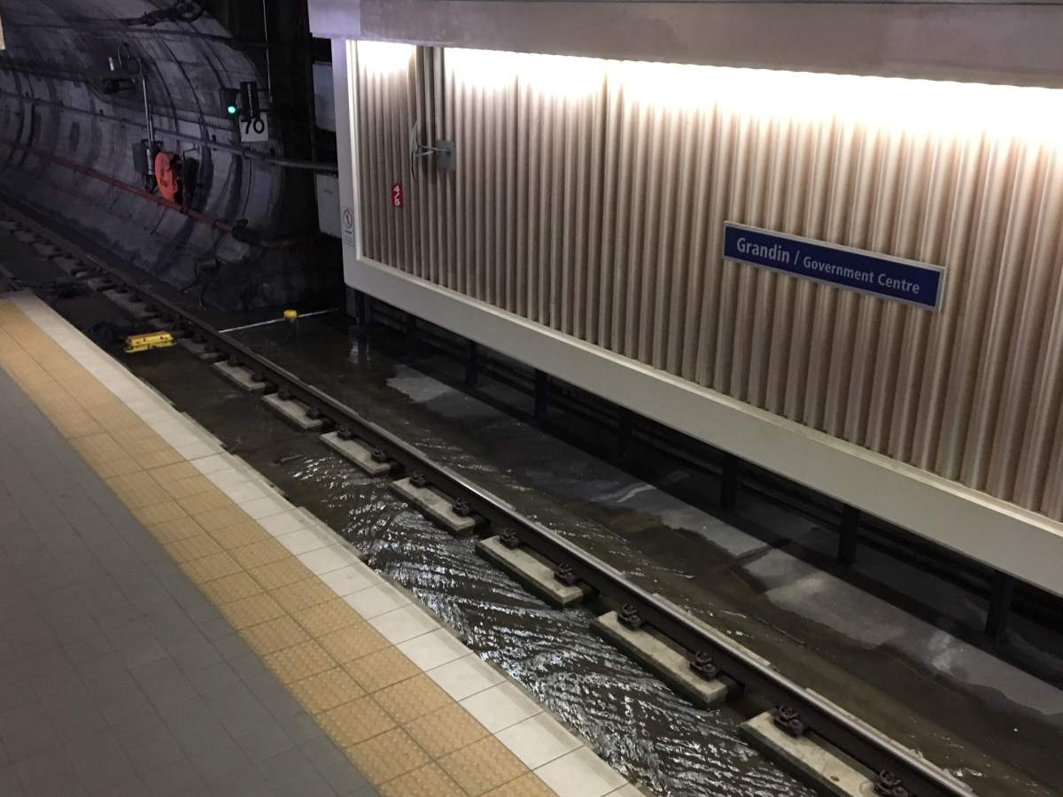 FILE: The Edmonton Transit Service Government Centre LRT Station on August 1, 2018.
