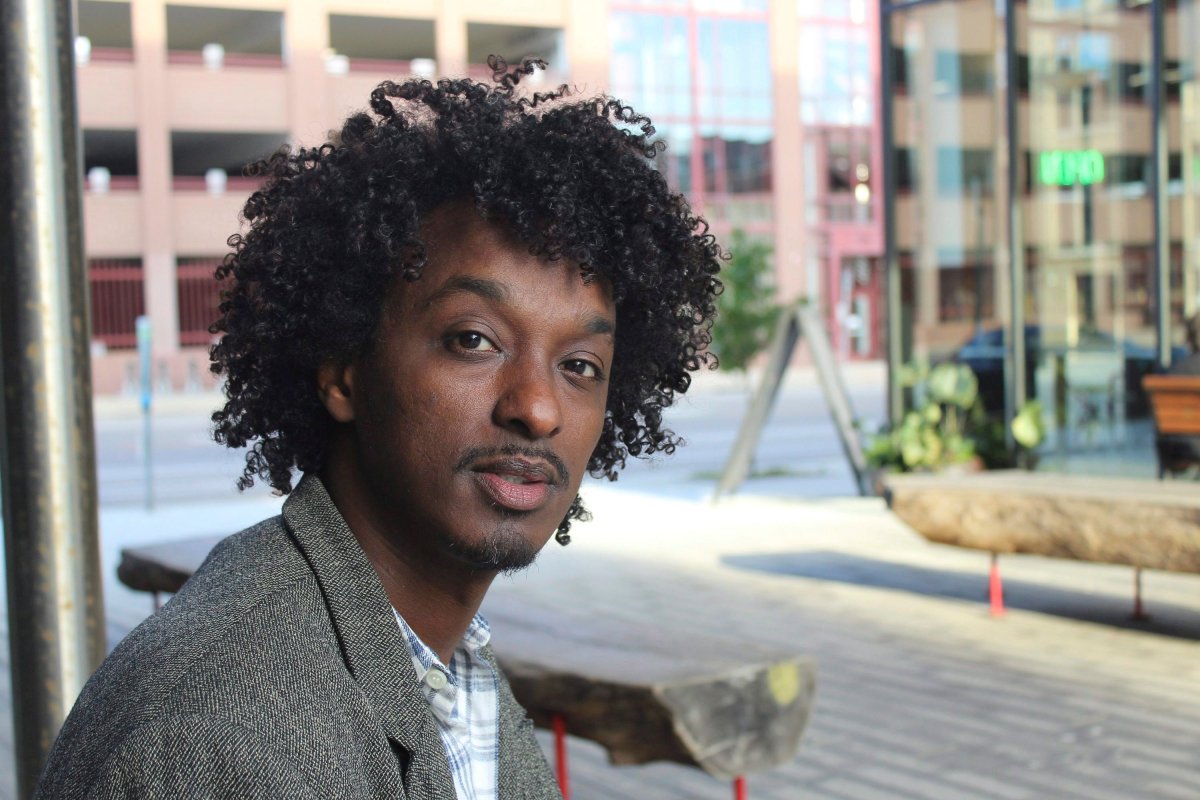 In this Oct. 22, 2016 photo, K'naan poses in Minneapolis.