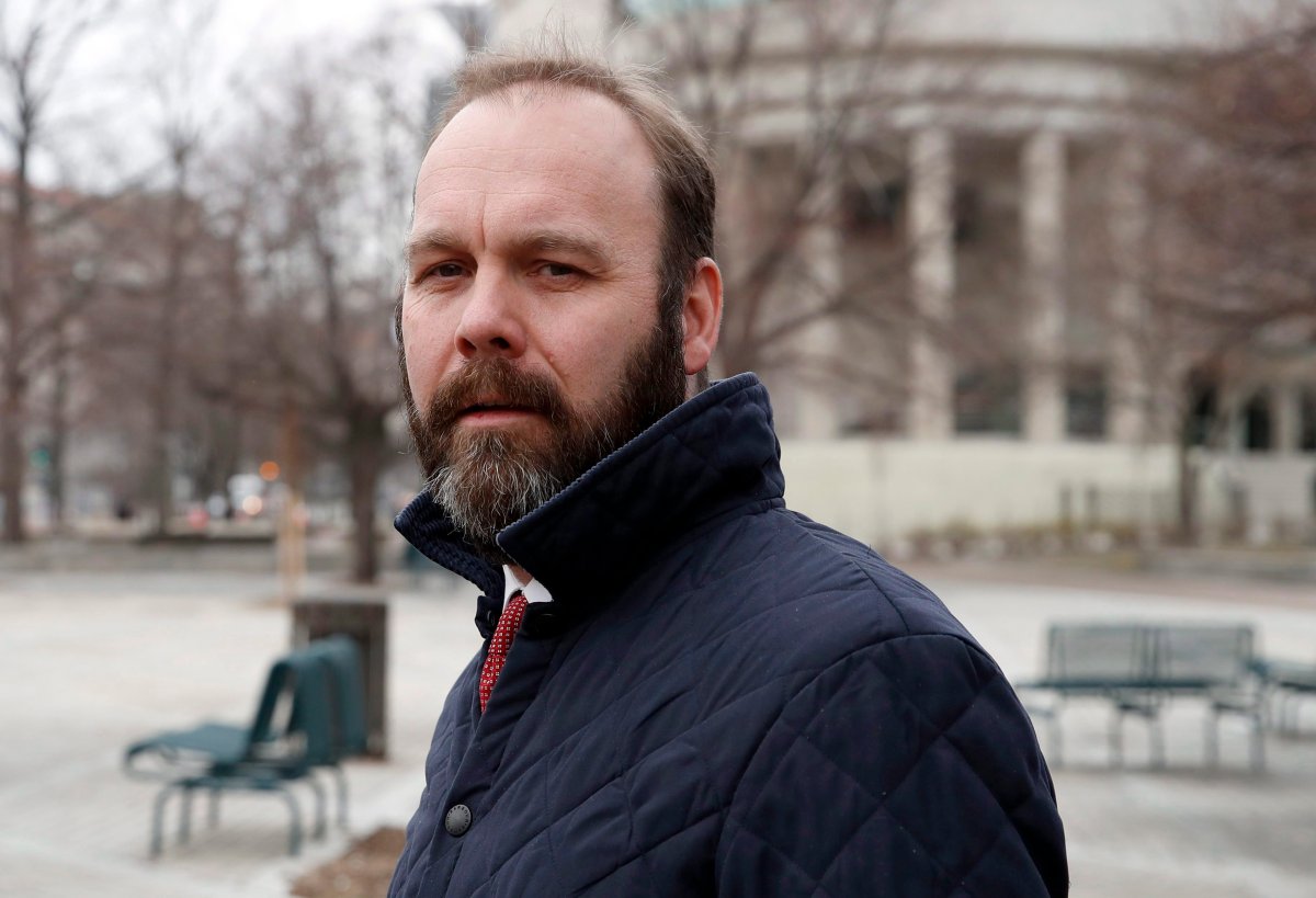 In this Feb. 14, 2018, file photo, Rick Gates departs federal court in Washington.