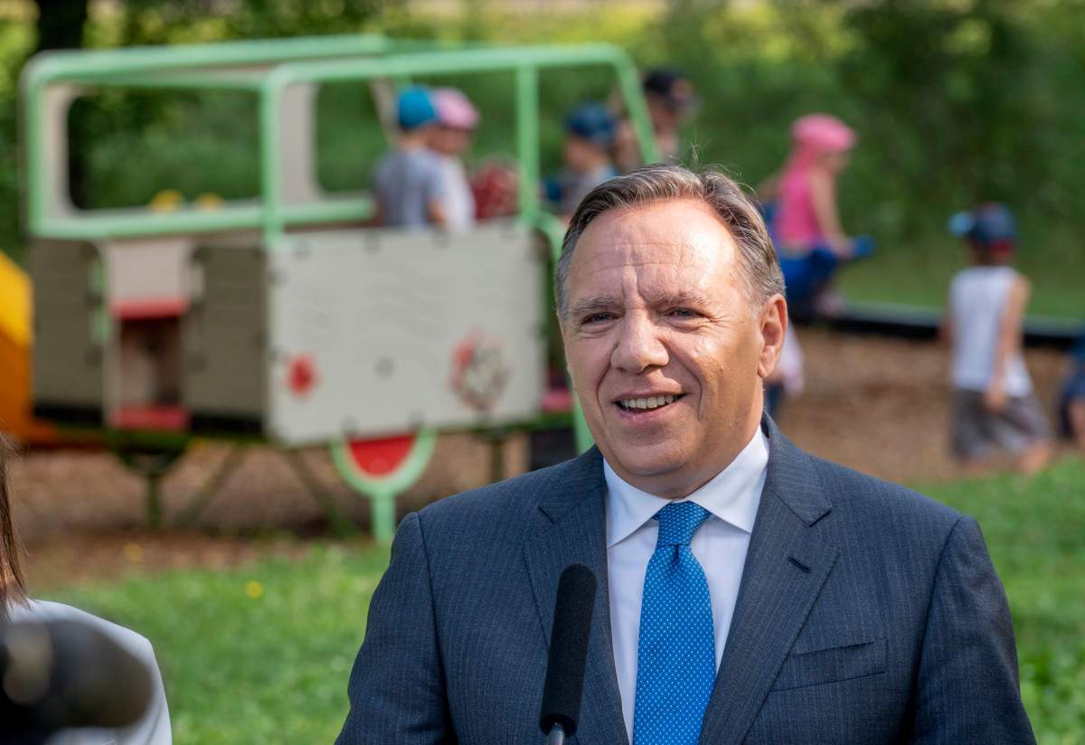 The Coalition Avenir Québec said it would give more money to families if it is elected to form the next provincial government.