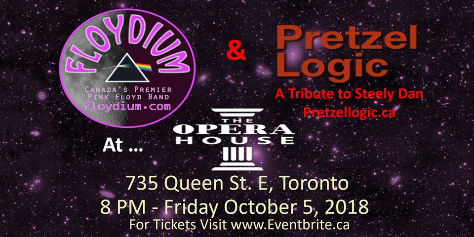 Canada’s Premier Pink Floyd and Steely Dan Tribute Experiences Floydium and Pretzel Logic LIVE one night only October 5th at 8pm! - image