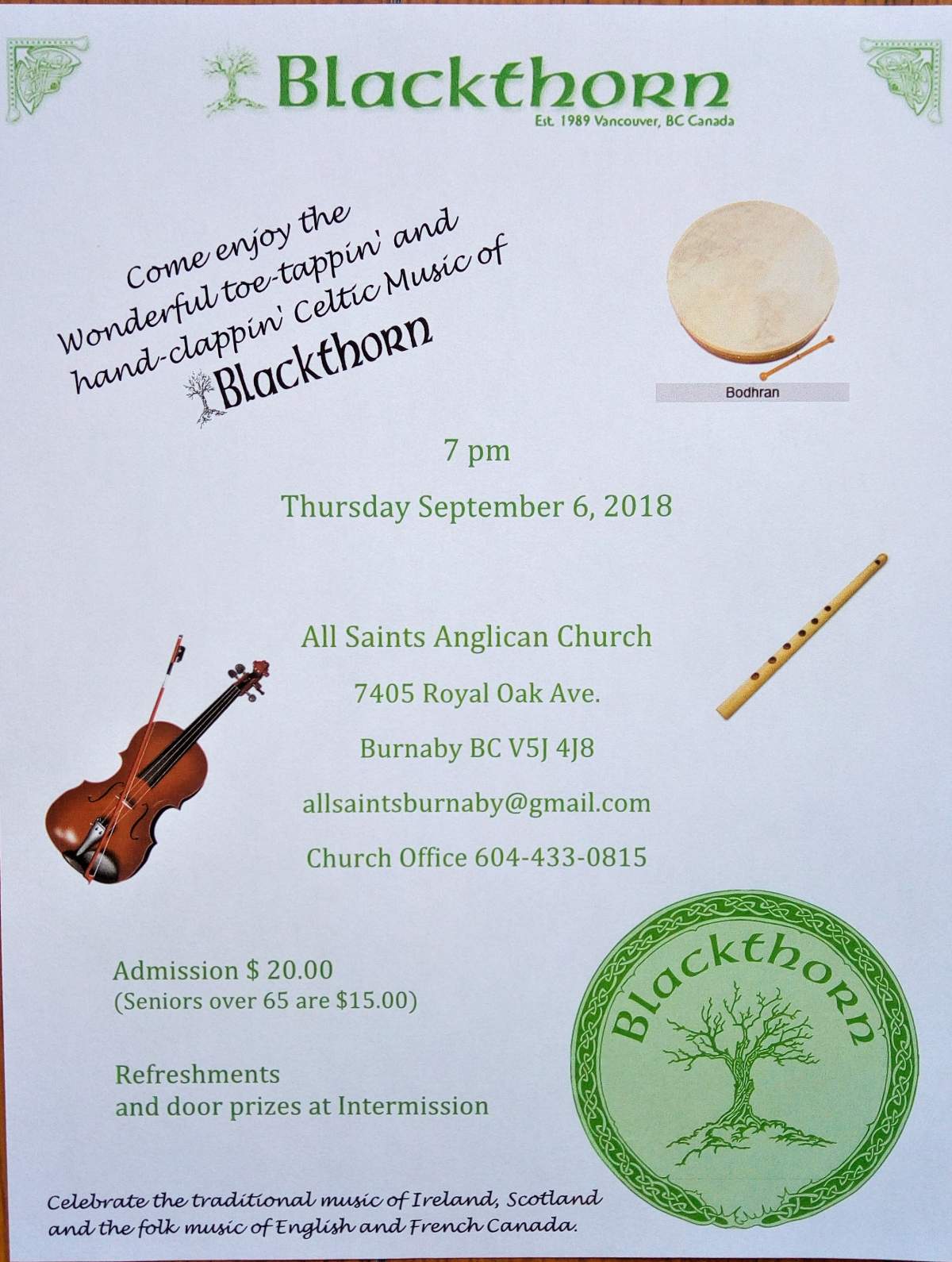 Celtic Music Night with Blackthorn - image