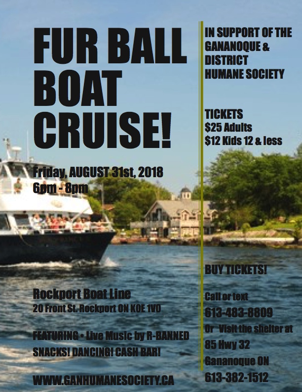 The Furball Cruise for the Gananoque & District Humane Society - image