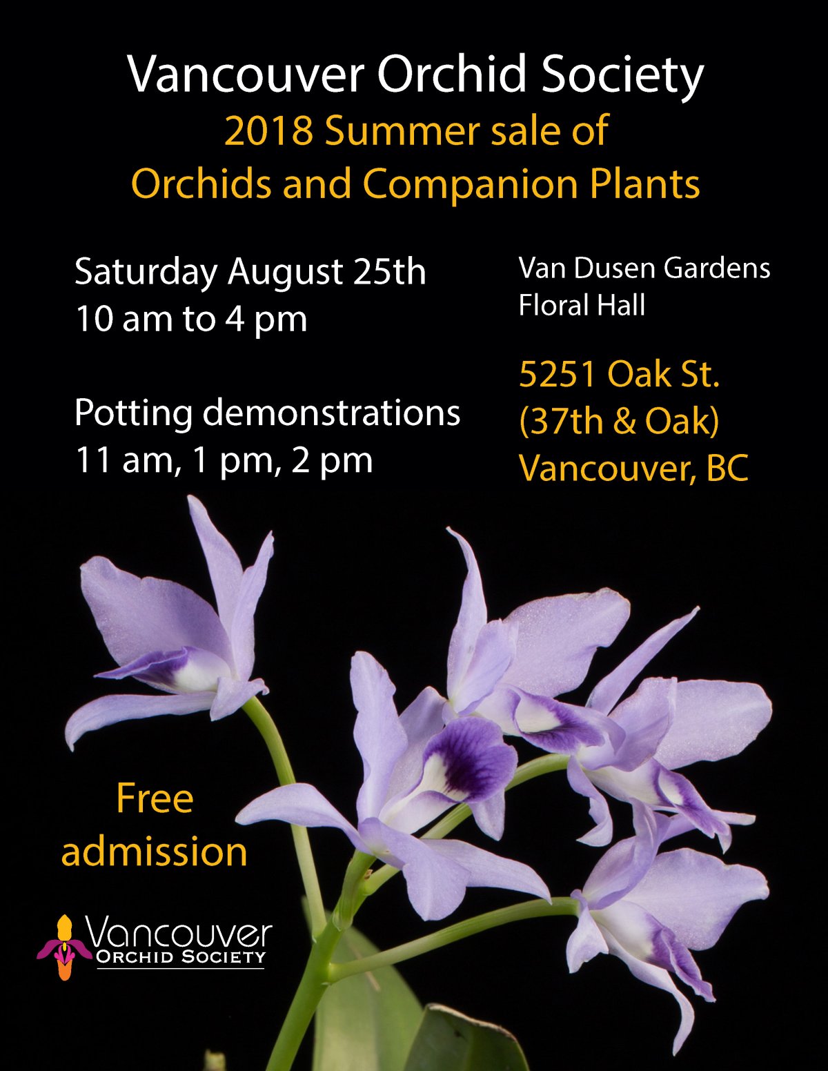 Vancouver Orchid Society Summer Sale GlobalNews Events