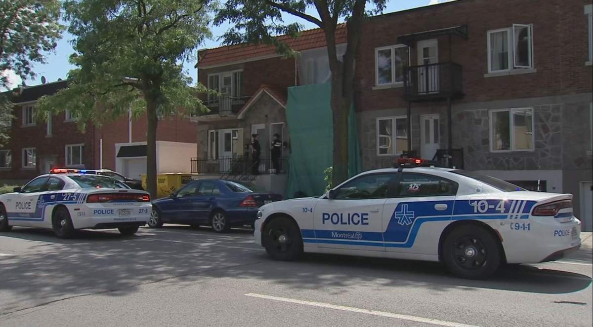 Montreal police responded to a 911 call to a private residence on Berri near Chabanel Street around noon. Sunday, August 19, 2018.