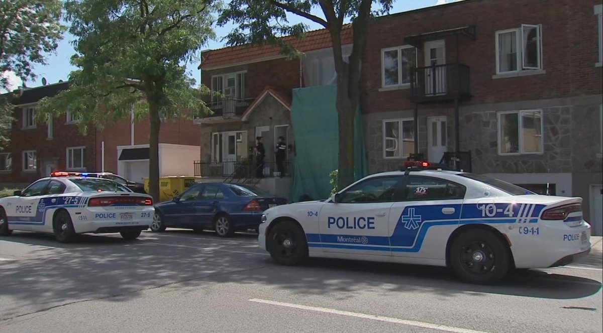 Montreal police responded to a 911 call to a private residence on Berri near Chabanel Street around noon. Sunday, August 19, 2018.