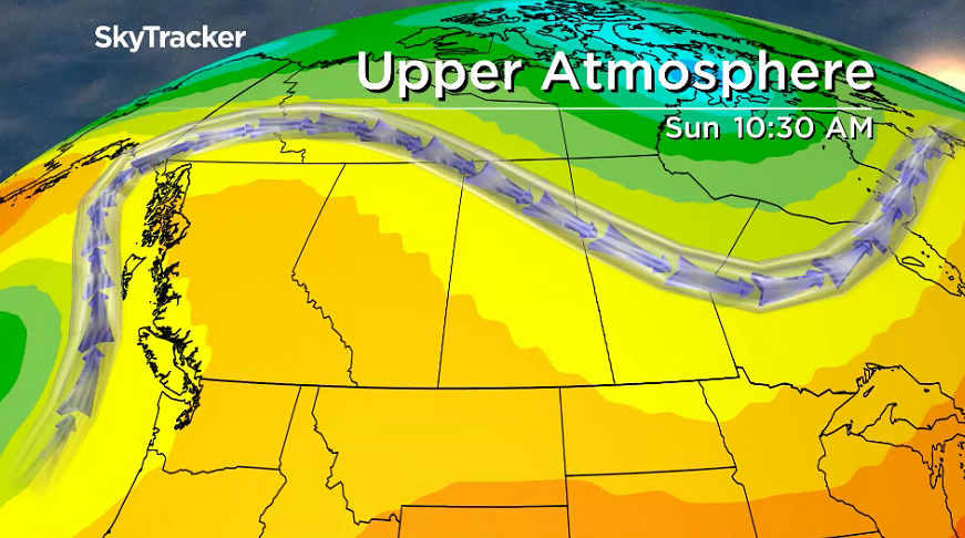 An upper ridge of high pressure will gradually build back in some heat through the long weekend.