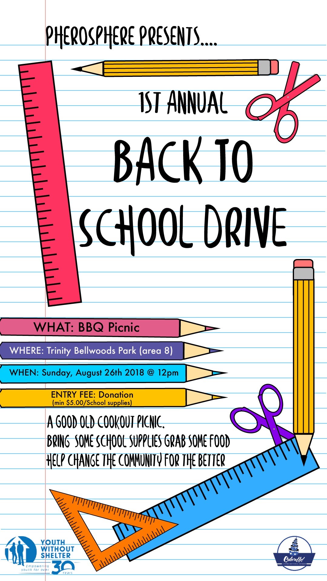 Pherosphere Presents The 1st Annual Back To School Drive - image