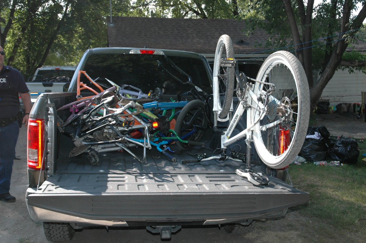 Portage la Prairie RCMP recovered more than 15 bikes after a traffic stop led them to a raid of a home.