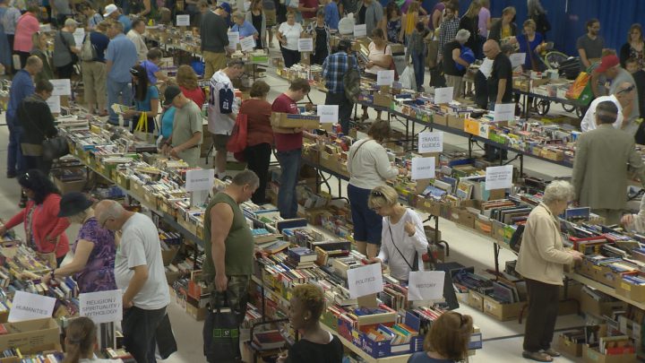 It's being called the biggest book sale in Saskatchewan, as hundreds of book lovers made their way to the ‘Big Book’ sale at the Tartan Curling Club to check out thousands of donated books.