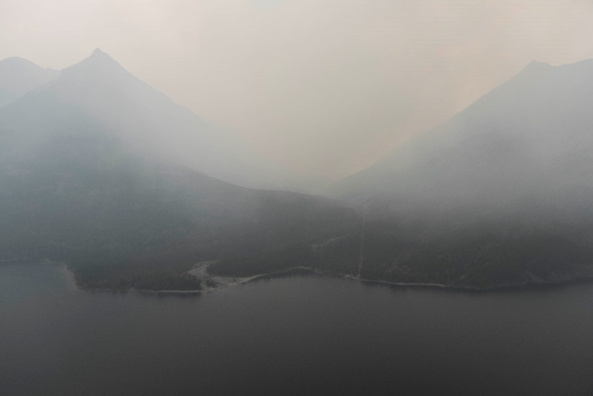 The Boundary Wildfire on Aug. 25, 2018.