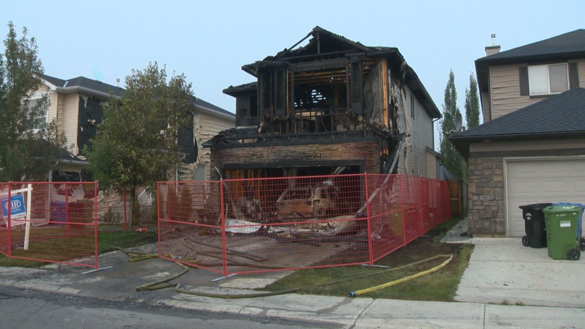 Calgary crews responded to a house fire in the city's southwest on Saturday.