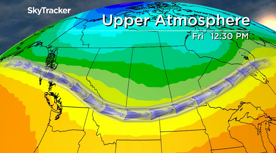 Cool conditions settle in with an upper trough on Friday.