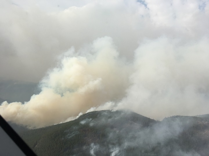 The Cool Creek wildfire is still listed as being out of control.