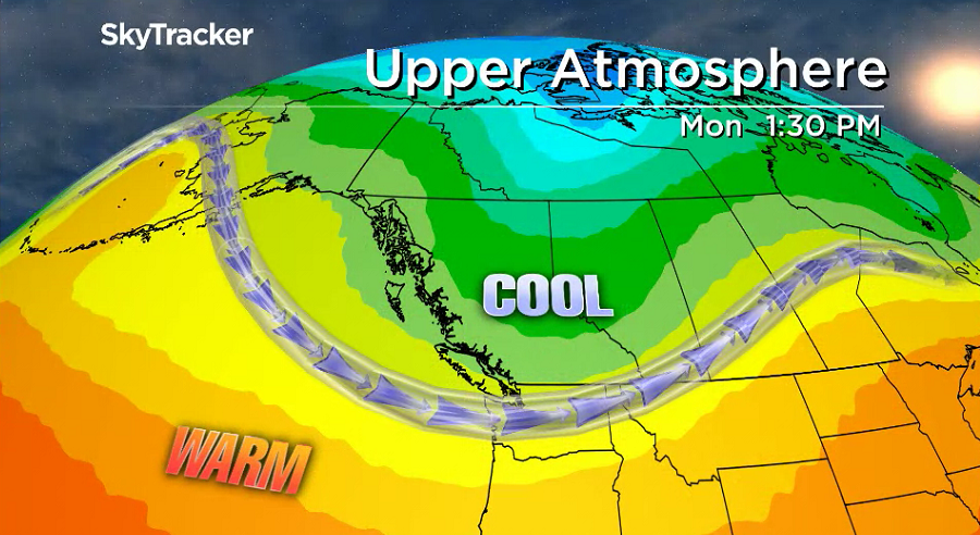 Cooler days are on this way this long weekend because of a few upper troughs swinging through.