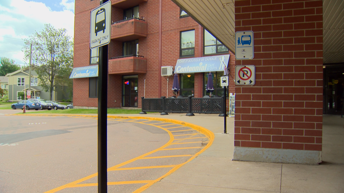 Current bus stop at Peoples Park Tower