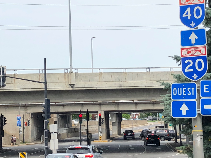 Starting Sept. 17, drivers heading northbound on des Anciens-Combattants Boulevard in Sainte-Anne-de-Bellevue will no longer be able to turn left at the  at the intersection of the ramp for Highway 20 west. Tuesday, Aug. 21, 2018.