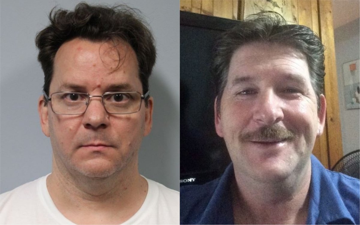 Donald Bartlett (right) says he's been receiving "nasty calls" following the release of  sex offender Donald Duane Bartlett  (left).