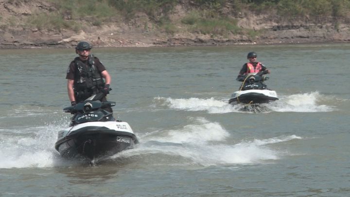 The Edmonton Police Service Marine Unit is patrolling the North Saskatchewan River this weekend.