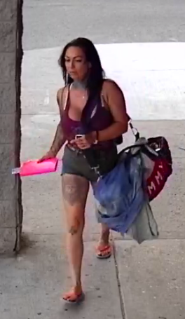 Barrie police are seeking the public’s help in identifying a woman accused of spitting on a restaurant employee.