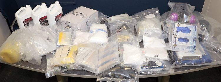 Drugs seized from an Edmonton home on August 8, 2018.