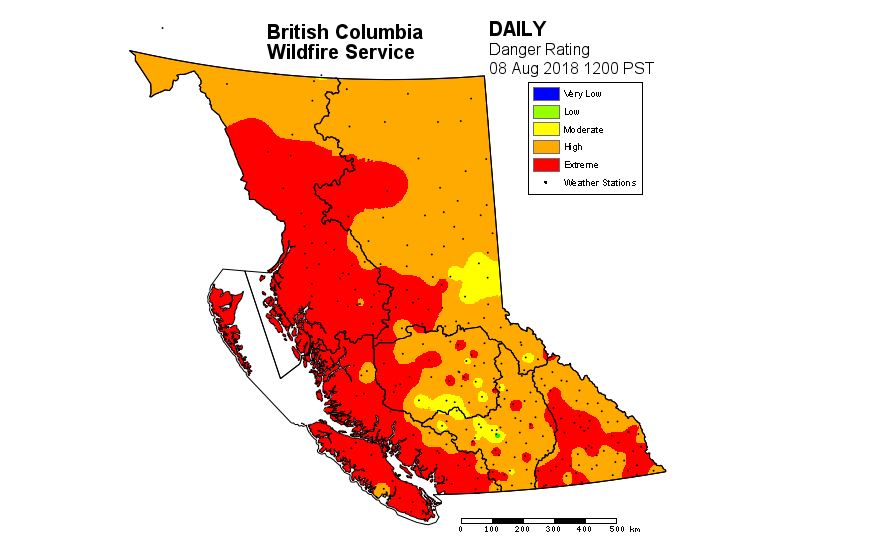 More Wildfires Currently Burning In B.C. Than Any 1 Day During Record ...