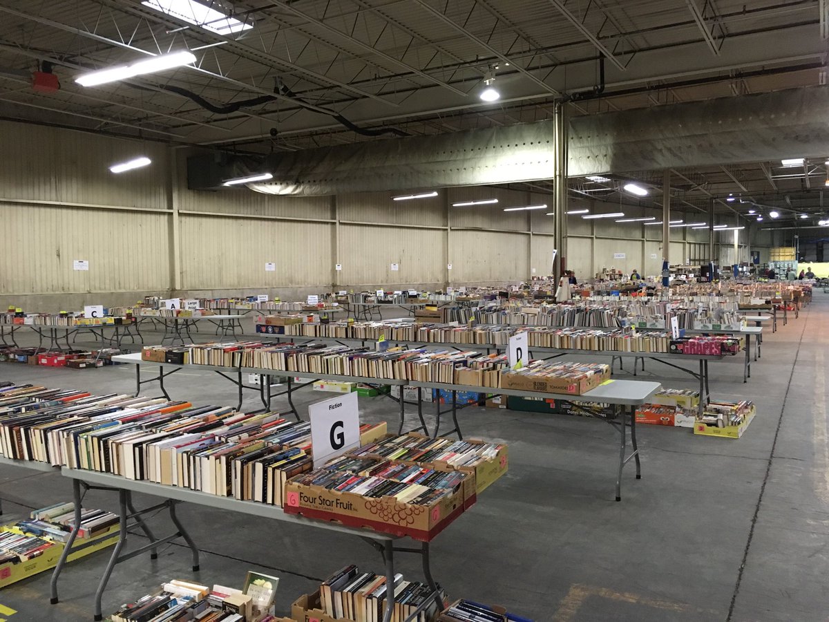 The Giant Book Sale in Guelph is scheduled for the third weekend in October.