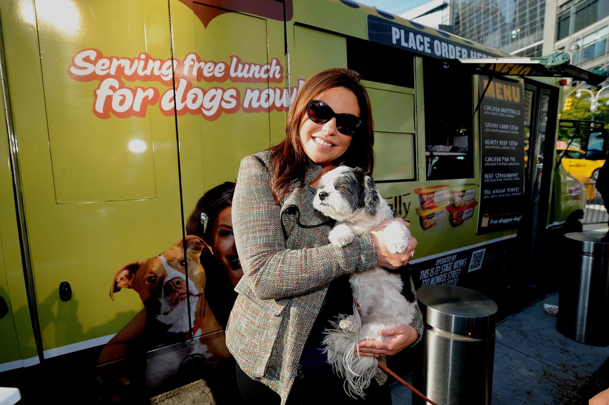 Chef and Television host Rachael Ray attends Rachael Ray Food Truck For Dogs In New York City Launch at Columbus Circle on October 18, 2012 in New York City.  