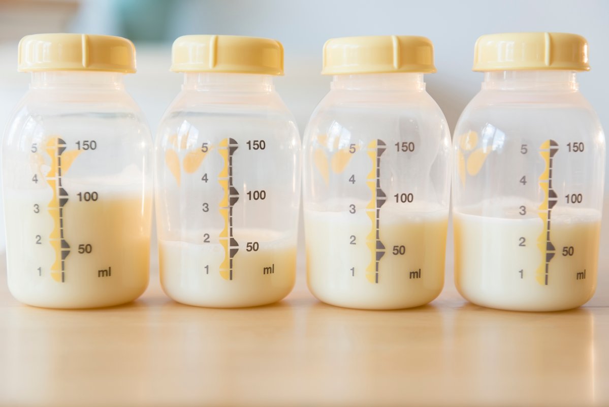 FILE -- Bottles of breast milk.