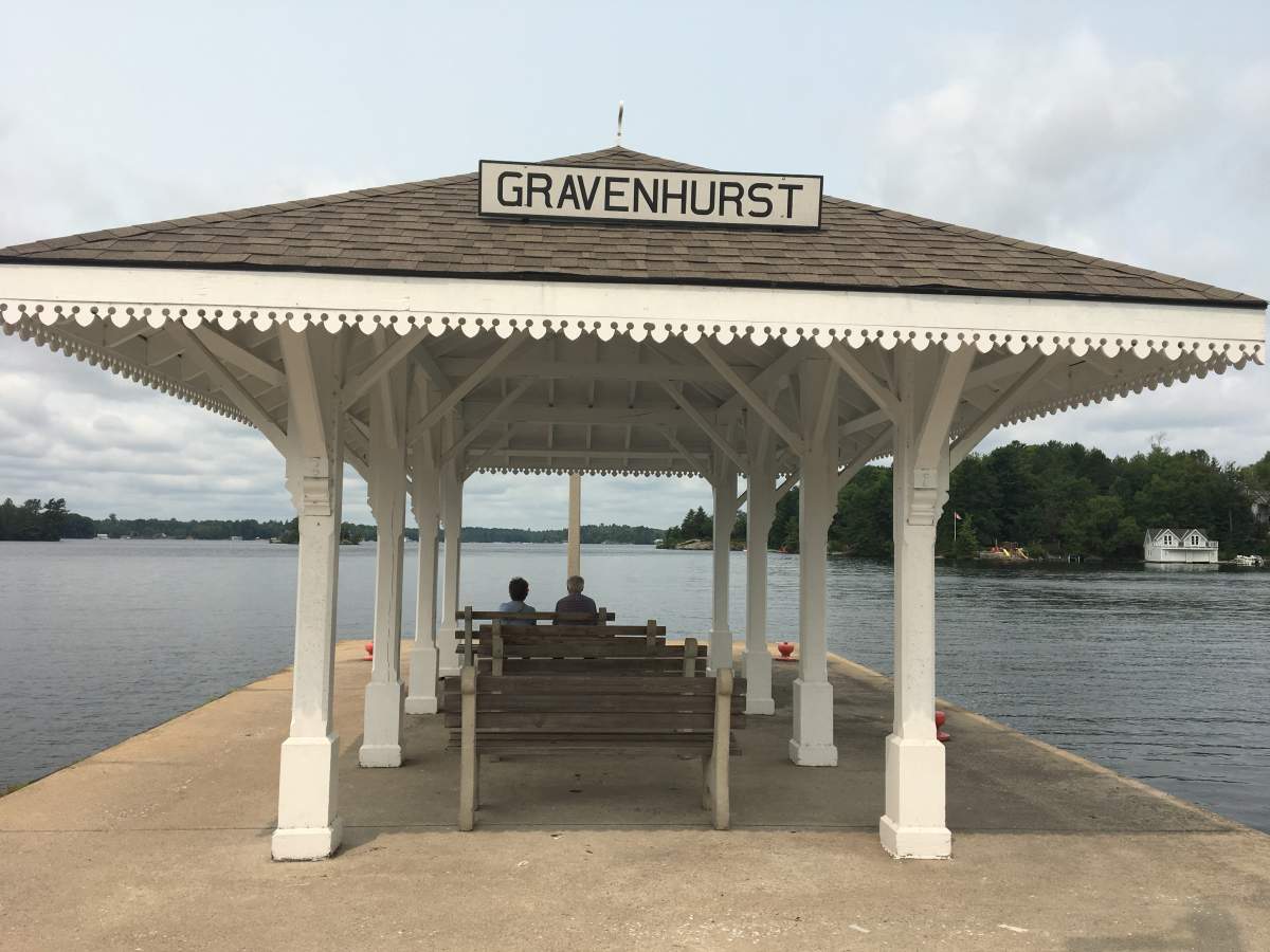 There are countless places on Muskoka Wharf to take photos with the water as your backdrop.