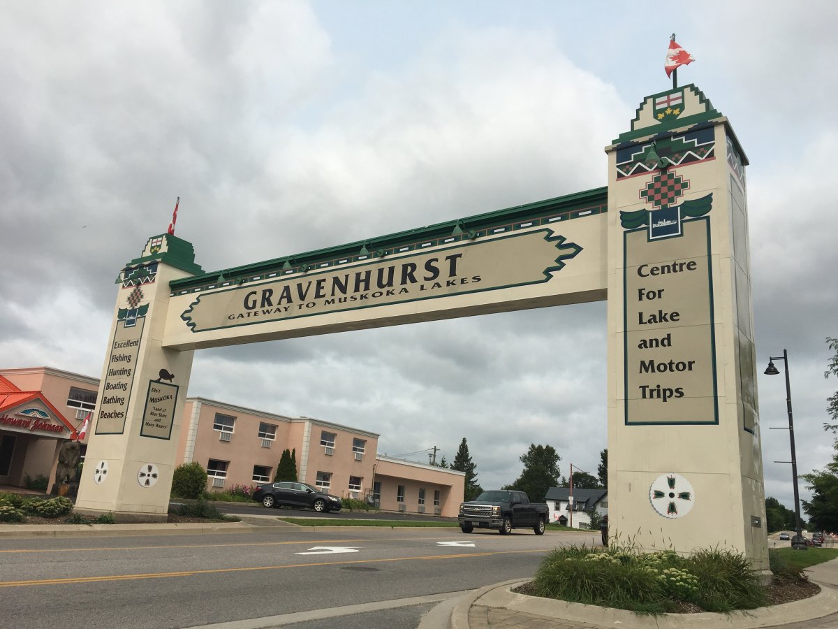 This sign will greet you as you exit Highway 11 and enter Gravenhurst, the gateway to the Muskokas. 