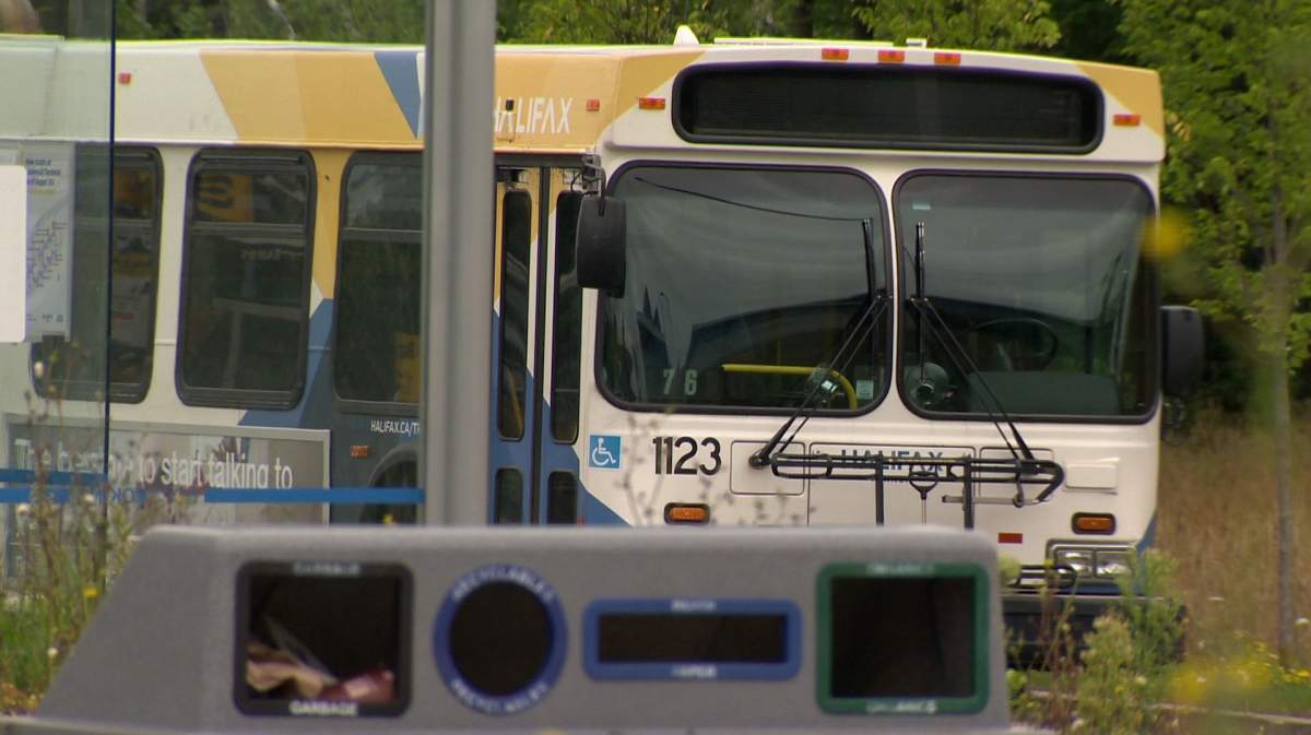 A public transit bus pictured in Halifax on Aug. 20, 2018.