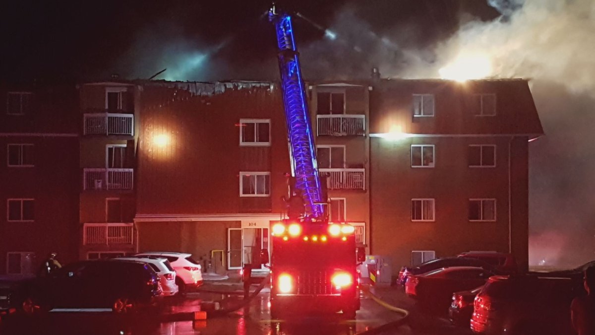 Residents in a 32-unit apartment complex in northwest Regina are now without a home, after fire engulfed their building late Saturday night.